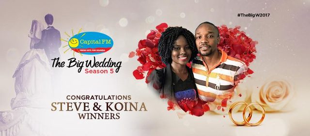 Steve & Koina are the Winners of Capital FM Season 5 Big Wedding. Congratulations!