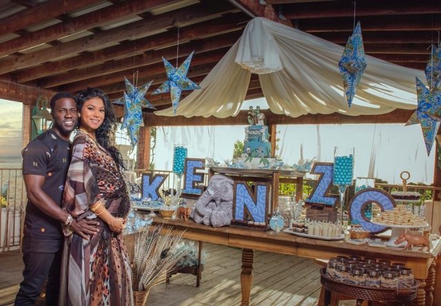 Photos: Welcoming Baby Kenzo!-Comedian Kevin Hart And  Wifes' Lavish Baby Shower.