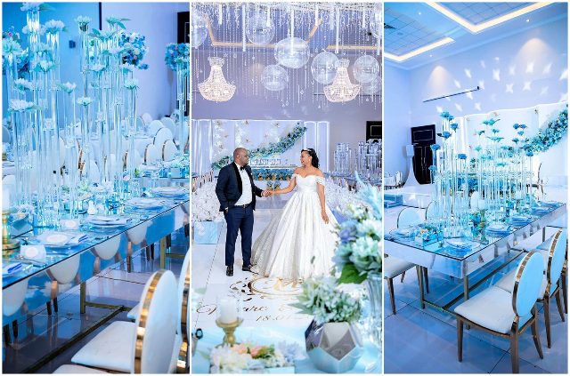Wedding Decor: Heavenly Shades Of Blue As Mark Weds Cynthia At Mestil Hotel