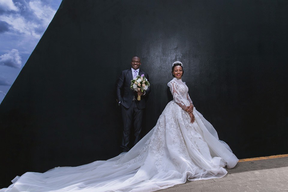 Photos: Fantastic Moments From Mwebaza and Brenda?s White Wedding