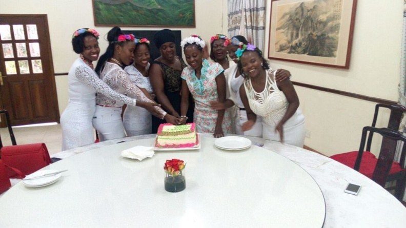 A white bachelorette party