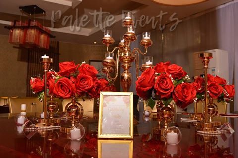 Precious' Red And Gold Affair Birthday At Kololo Court Hotel
