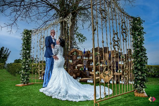 John Paul weds Edith Joy in an Enchanted Forest (Greenery and Wood) theme