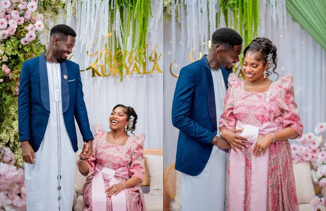 Irene Ntale welcomes her fiancé Vicent home for their Kukyala