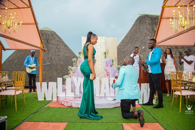 Bashir takes the knee in a classy proposal to Shamim at Masheda Palms