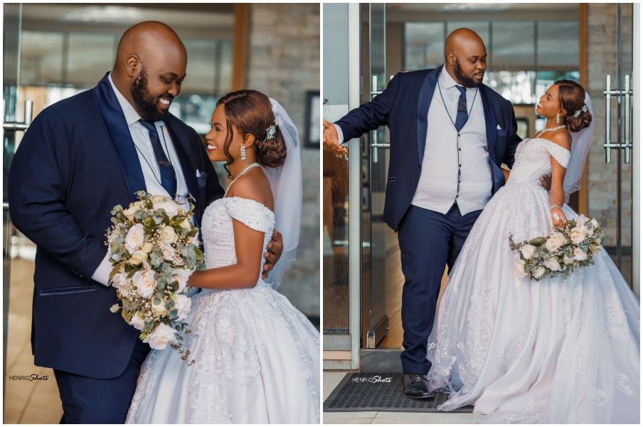 Nicholas and Pamela exchange vows at St. Stephen's Church, Kisugu
