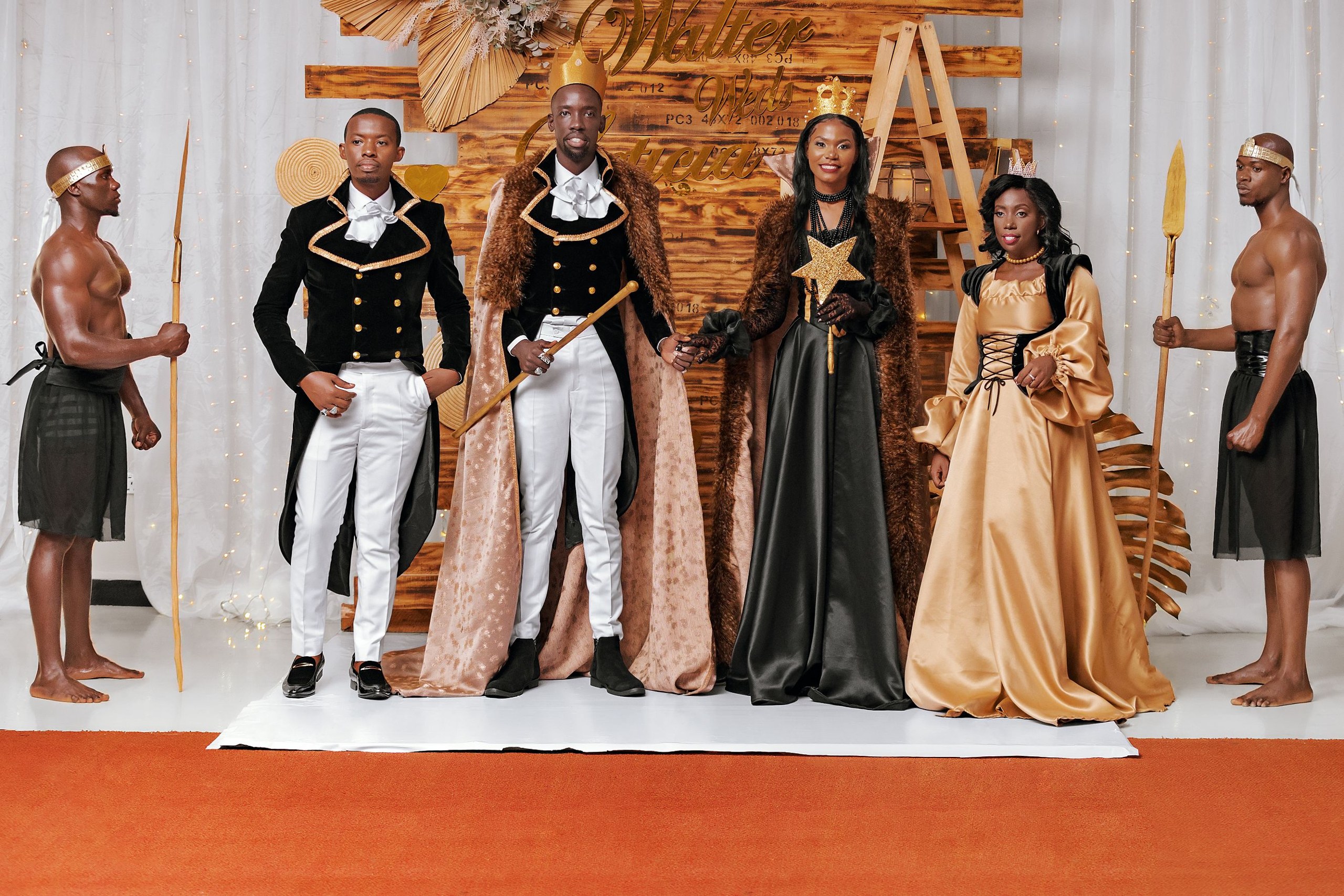 A unique sense of brilliant fashion as Walter and Leticia tie the knot