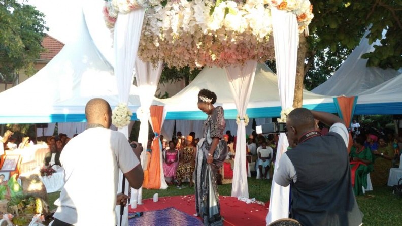 Angela and Solomon's introduction decoration mesmerizes village.