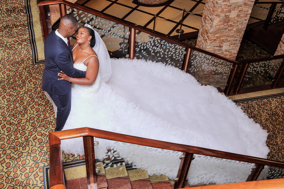 White Wedding Marvel As Gen. Charles Angina’s Son Emmanuel and Brenda Tie The Knot