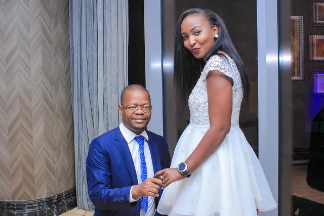 Photos: FUFA Boss Eng Moses Magogo Proposes To Dellah, She Said 'Yes'