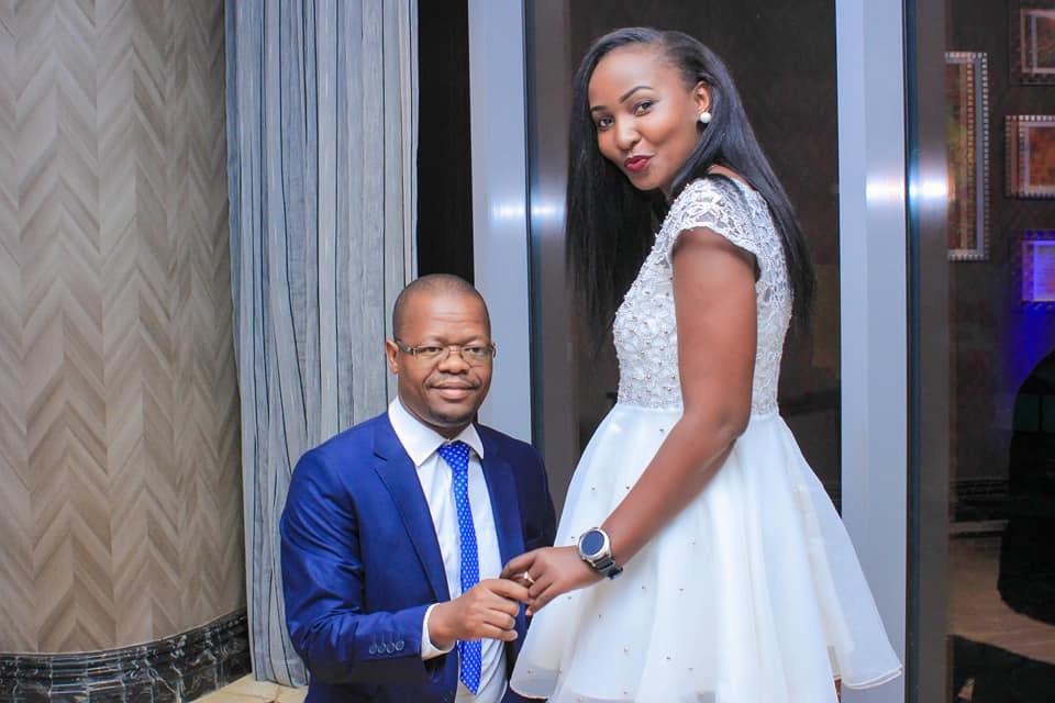 Photos: FUFA Boss Eng Moses Magogo Proposes To Dellah, She Said 'Yes'