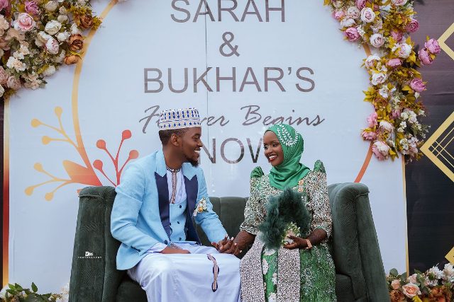 Photos: Sarah stars in traditional union with Buhkar