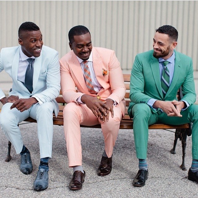 A Multi-colored Suit May be Perfect for Your Wedding
