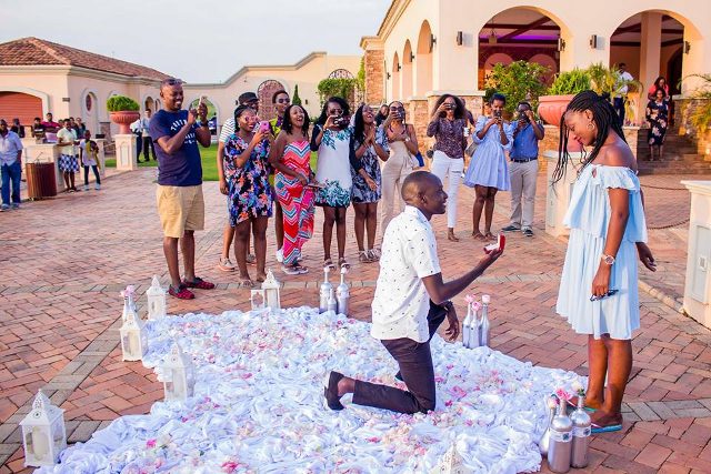 A Toast To New Beginnings: Melvin Proposes To Cynthia.
