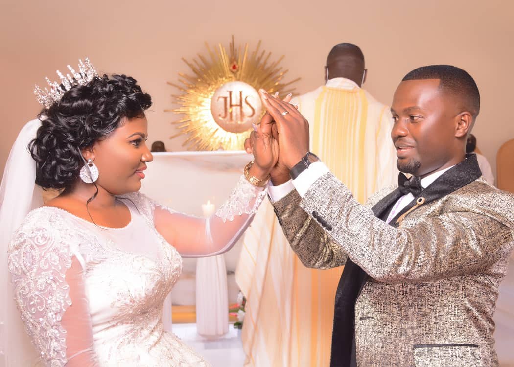 Photos: Career teachers Edward Tebandeke and Grace tie the knot