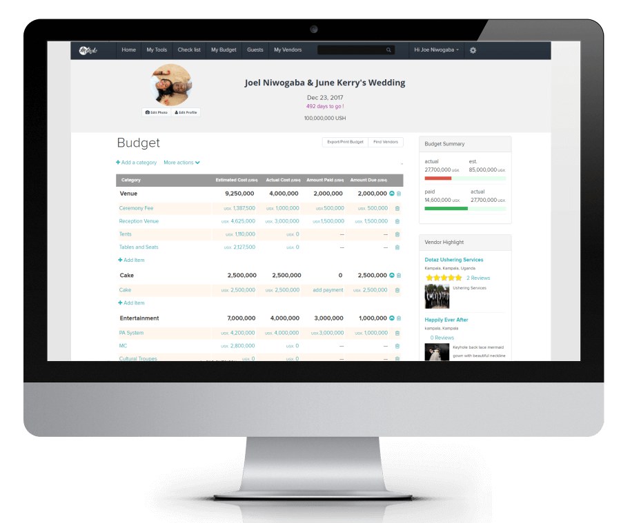How to Use FREE Mikolo Wedding Budget Tool - Uganda Weddings Planning