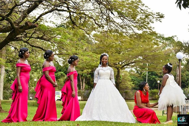 Bride and her Entourage