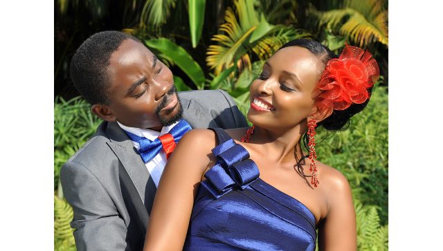 a grooms man & a bridesmaid dazzle in a wedding photo shoot by Dream Occasions Ug