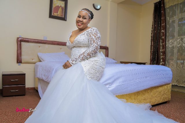 Christine on her wedding day with Arthur, dressed by Bloodworth, shots by Rossy Roots Events