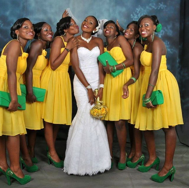 Jenny and her team, all dressed by Bloodworth