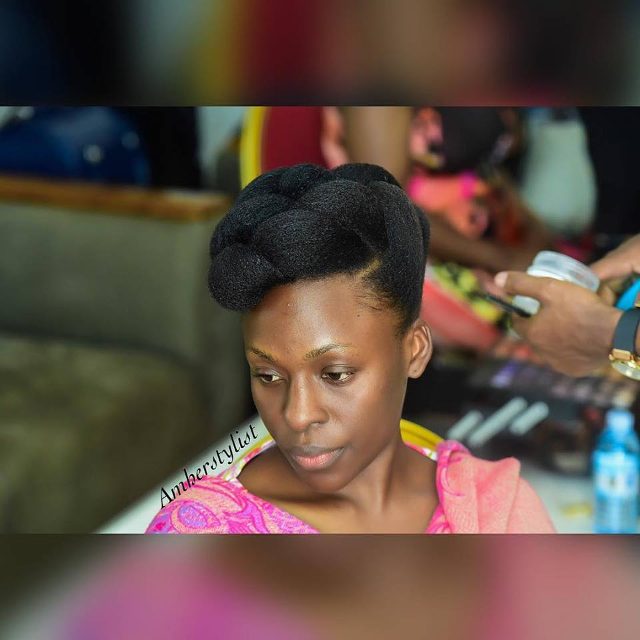Natural hair goals, hairdo by Am her stylist