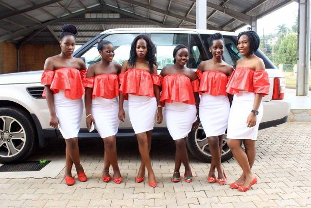 The elegant team of female ushers from Sterling Ushers