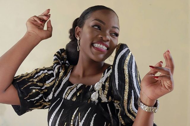Belindah as she introduced DJ Moustey, makeup by FaythPresh