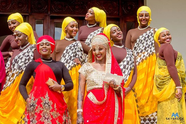 Beautiful ladies clad in nice bridal wear