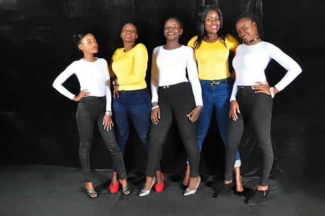 A studio photo the Derfynation Ushering Team