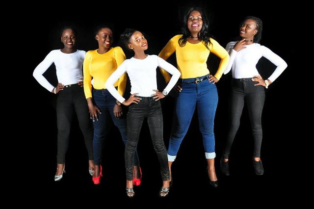 A studio photo of the Derfynation Ushering Team