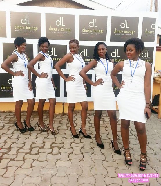 Trinity ushers at Dinners Lounge in Bukoto, Kampala