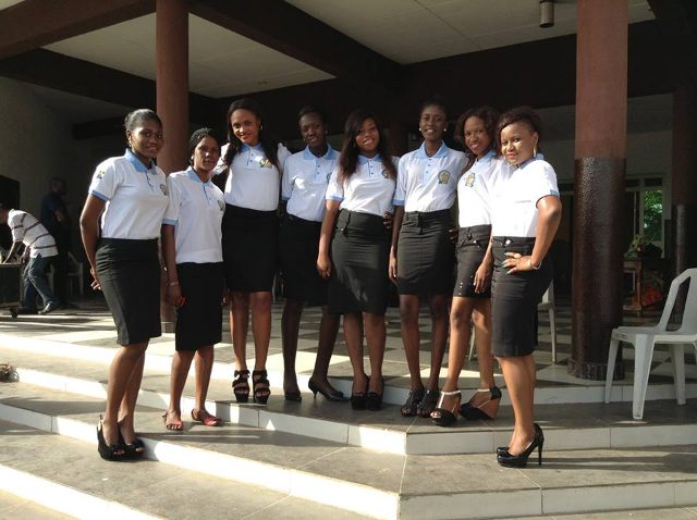 The entire team of Trinity Ushers in uniform
