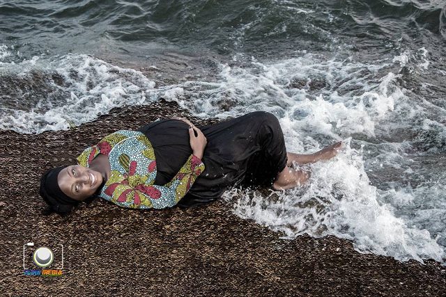 Hamida's pregnancy photo shot with Temo Media