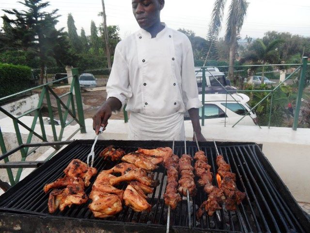 Roasted chicken and meat with Sunrise Catering Services Limited