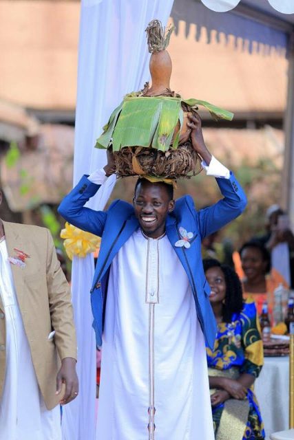 Oscar Ntege at an introduction ceremony