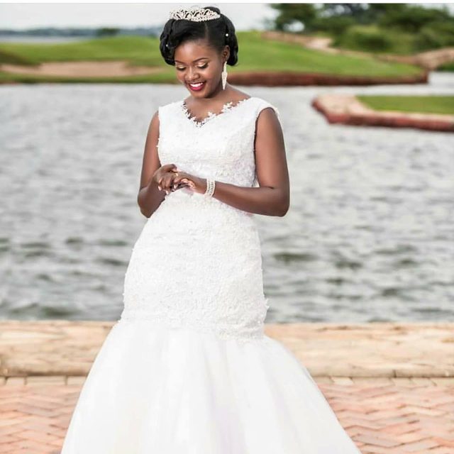A beautiful bride dressed by Exquisite Bridals