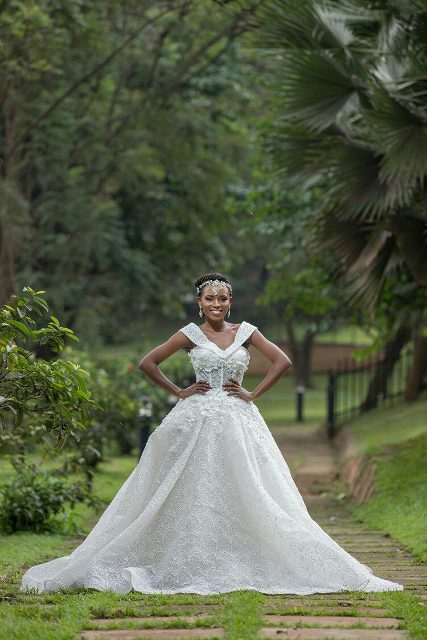 Beautiful Cinderella gown with 3D lace and intricate detail from the Exquisite Diva collection