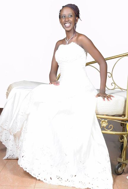 A model brides dressed by Nisha's Bridal