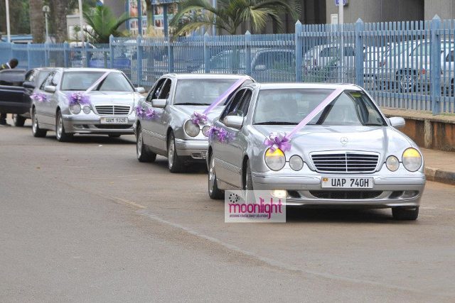 A fleet of the Mercedes Benz Bridal cars, Moonlight Wedding Consultancy Solutions