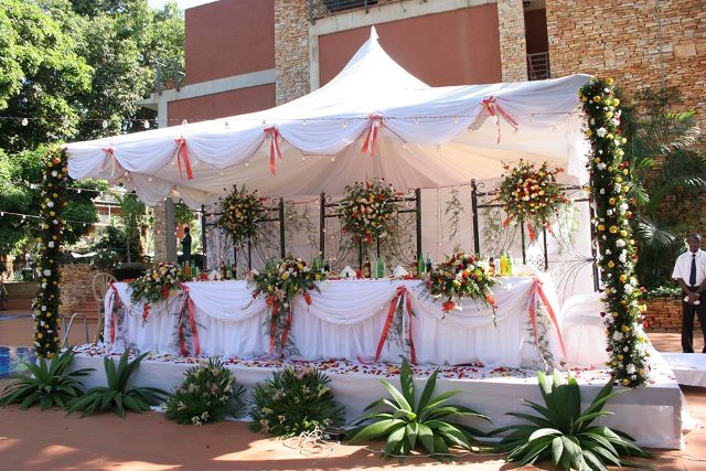 High table wedding decorations