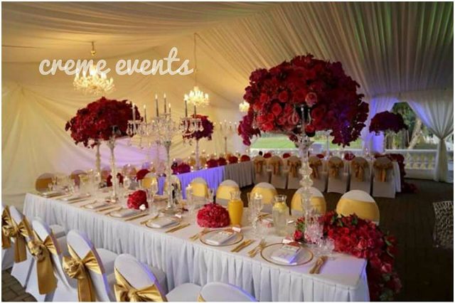 Red, White and Gold Fabulous Party