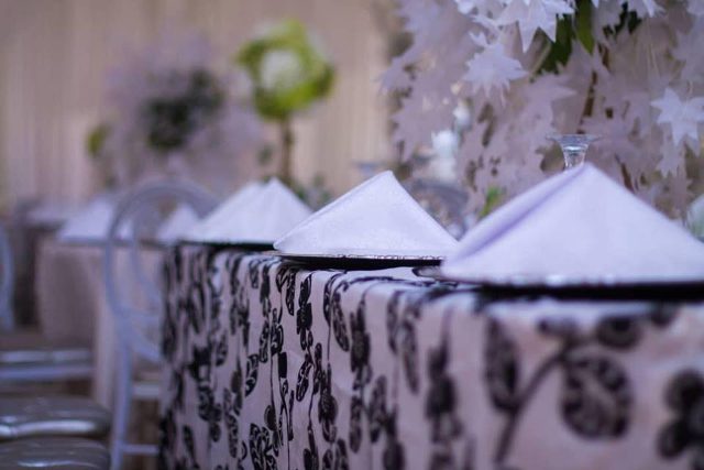 Andrew and Linda's wedding decor