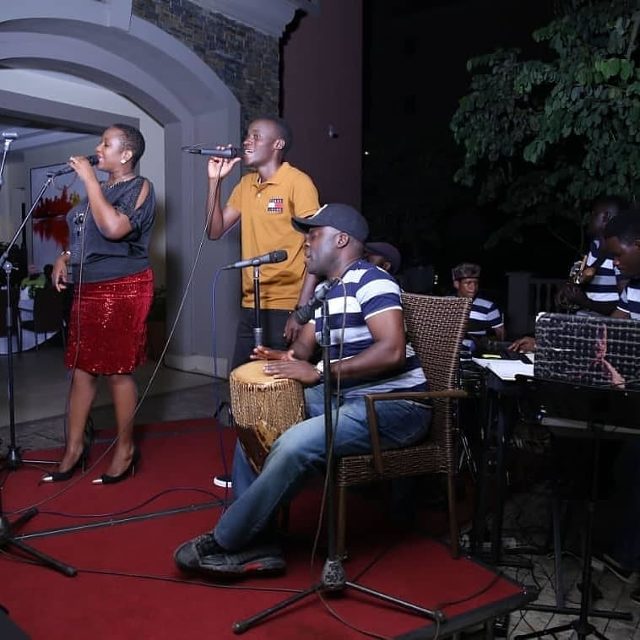 K'Angie Band performing at Mestil Hotel