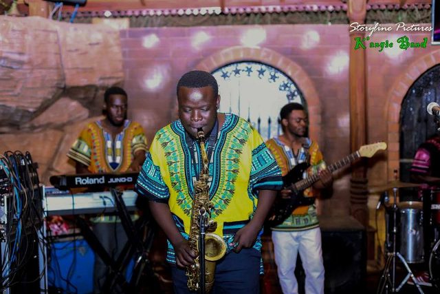 K'angie Band team member playing the Popular Alto Saxophone