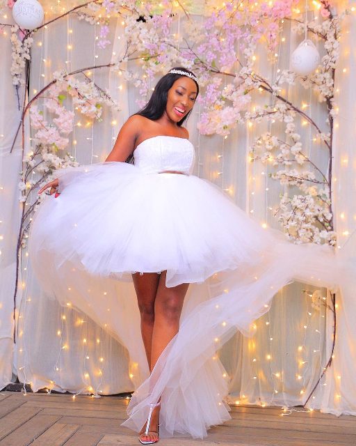 Tinah Teise's birthday dress by Fatumah Asha