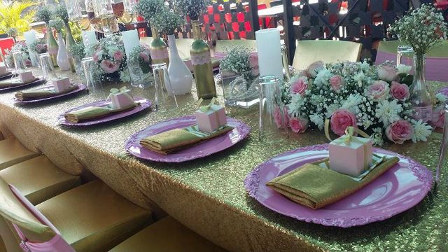 Bridal shower decorations by Purple Truffle Weddings and Events