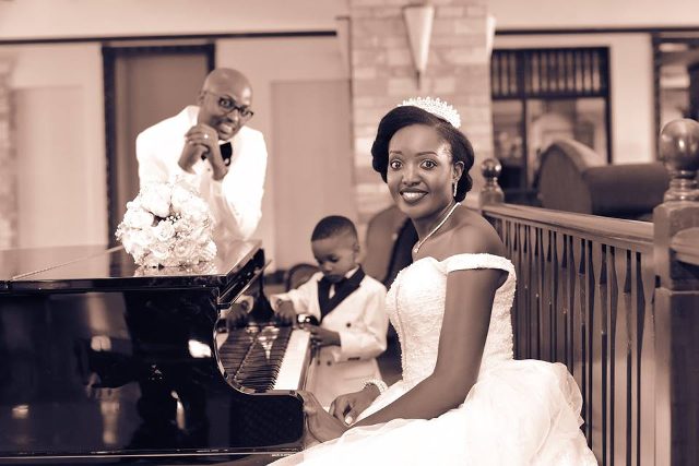 Imelda on her wedding day with Peter, shots by Globetek Entertainment