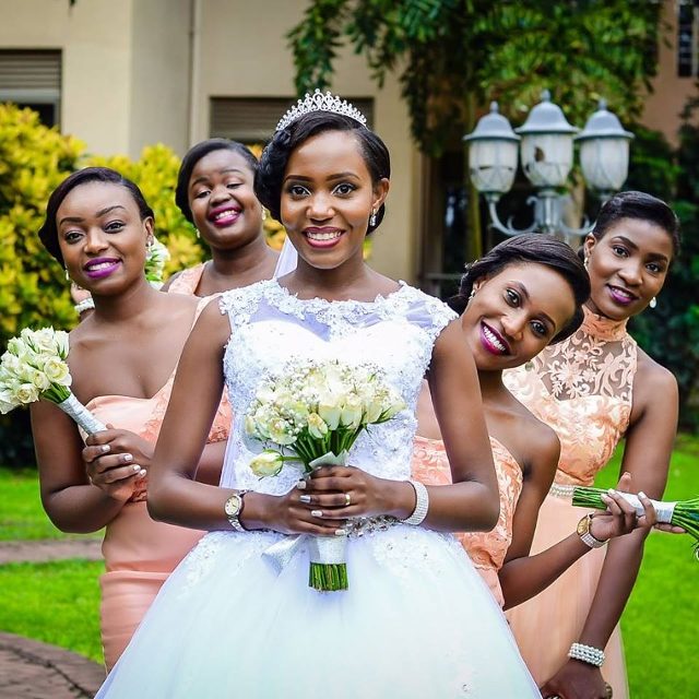 A stunningly beautiful Phiona and her maids