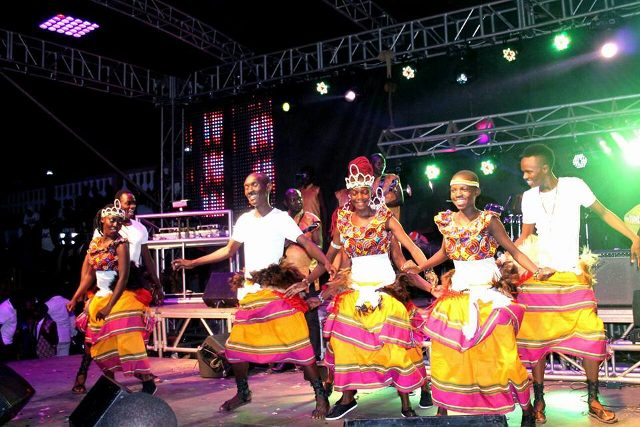 The Dance N' Beats Cultural Troupe excite revellers at Meseach Ssemakula's concert at Hotel African