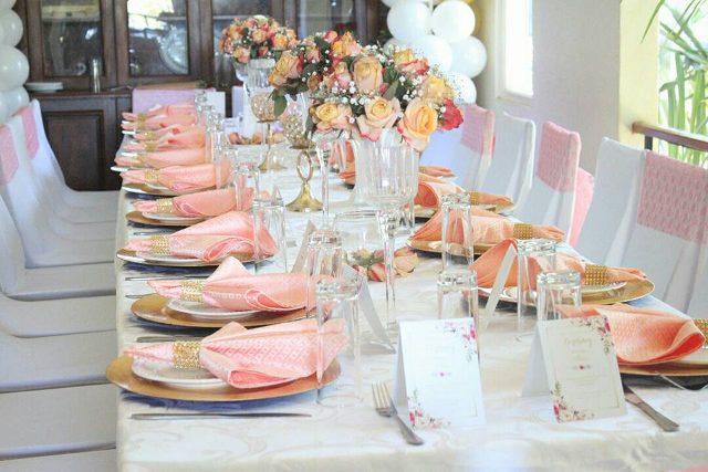Mary Birthday White with a touch of peach